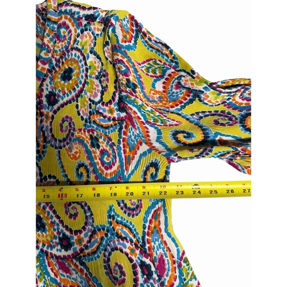 Ninety  Fit & Flower Women Popover Top Tunic Blouse Shirt Plus 2X Whimsical Boho